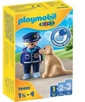 Polizist mit Hund - Bunt