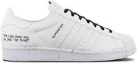 adidas Originals Superstar Vegan - Herren Schuhe Wei&szlig; FW2293 , Gr&ouml;&szlig;e: EU 43 1/3 UK