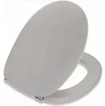 Pressalit WC-Sitz 2000 Duroplast, mit Edelstahl-Scharnieren - Grau