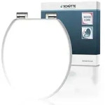 SCH&Uuml;TTE Holzkern WC-Sitz WHITE, mit Absenkautomatik - Wei&szlig;