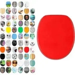 SANILO&reg; WC-Sitz Rot, Toilettendeckel direkt vom Hersteller, Klodeckel, Klobrille, WC