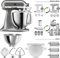 KitchenAid 859702301400, KitchenAid ARTISAN 5KSM185PS, Standmixer, Silber, Schlagen,