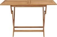 vidaXL Gartentisch Klappbar 120x70x75 cm Massivholz Teak