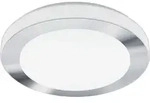 LED CARPI Wand-/Deckenleuchte Lampe Beleuchtung - H7,5 x &Oslash;38,5 cm - wei&szlig;, chrom -