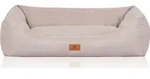 Cuddlewuff Hundebett Emma aus Velours mit handgewebtem Charakter in...