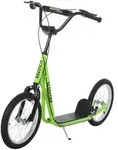 HOMCOM Tretroller Kinderroller Scooter Cityroller Luftreifen verstellbar Gr&uuml;n -