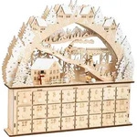 Adventskalender Skivergn&uuml;gen - Beige/Wei&szlig;