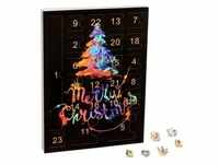 VALIOSA Merry Christmas Mode-Schmuck Adventskalender mit 1 Kette, 3 Armbänder,...