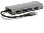 LMP USB-C Mini-Dock, HDMI, 3x USB, LMP-USBC-MDOCK-SG - Grau