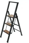 WENKO 3 stufig Alu Design Klapp Tritt Leiter Haushalt Steh XXL Stufen rutschfest