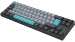 Ducky Miya Pro Moonlight TKL Gaming Tastatur f&uuml;r PC/Mac, MX-Blue, wei&szlig;e LED - Rot