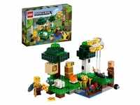 LEGO 21165 Minecraft Die Bienenfarm, Bauset mit Bienenzüchterin und Schaffigur
