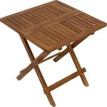 DEGAMO Beistelltisch klappbar Gartentisch Holztisch Klapptisch FLORENCIA 50x50cm,