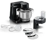 Bosch Serie 2 MUMS2EB01, 3,8 l, Schwarz, Edelstahl, Tasten, 2 kg, 1,1 m, Edelstahl -