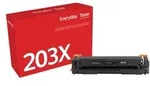 EverydayTM Schwarz Tonermodul von kompatibel mit HP 203X (CF540X), Hohe Kapazit&auml;t,