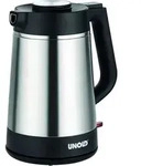 Unold 18715 Blitz Wasserkocher - Edelstahl Kettle, Schwarz, 1,5 L, 1850 W,
