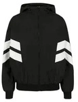 Urban Classics Damen Tb2664 Jacke, Blk/Wht, XL EU - Schwarz - XL