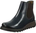 FLY London Stiefelette Stiefelette Leder/Textil - Blau - 38