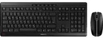 CHERRY Stream Desktop, Volle Gr&ouml;&szlig;e (100%), Kabellos, RF Wireless, QWERTY, Schwarz,