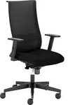 B&uuml;rostuhl - Schwarz - Stoff - mit Armlehnen - Schwarz