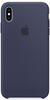 Apple iPhone XS Max Silicon Case Mitternachtsblau Handyhülle Schutzhülle