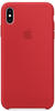 Apple iPhone XS Max Silicon Case Rot Handyhülle Schutzhülle Back Cover