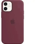 Apple Silicone Case with MagSafe Plum, f&uuml;r Apple iPhone 12 Mini, MHKQ3ZM/A - Violett