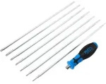 BGS technic Screwdriver Set with interchangeable Blades, 687 g