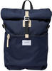 Sandqvist Ilon Backpack Navy with Natural Leather