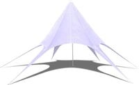 vidaXL Gartenpavillon Hexagon Stern 12m