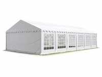 Party-Zelt Festzelt 6x12 m Garten-Pavillon -Zelt ca. 500g/m2 PVC Plane in weiß