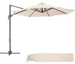 tectake&reg; Sonnenschirm Daria &Oslash; 300 cm mit Winddach - Beige