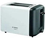 Bosch TAT3P421DE, 2 Scheibe(n), Schwarz, Wei&szlig;, Edelstahl, Tasten, Niveau,