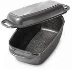 STONELINE&reg; Br&auml;ter 40x22 cm 5,8 l | mit Deckel - Grau