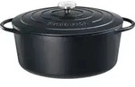 K&uuml;chenprofi Bratentopf Provence Gusseisen Schwarz oval 35 cm - Schwarz