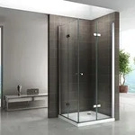 i-flair Faltt&uuml;r Duschkabine 75x90x190 cm aus durchsichtigem 6 mm Sicherheitsglas -