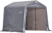 ShelterLogic Folien Zeltgarage Ger&auml;tehaus Grau 240x240x240 cm