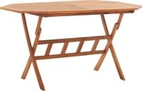Gartentisch klappbar aus Akazie 135 x 75 x 85 cm