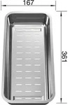 BLANCO 223077, 36,1 cm, 16,7 cm - Silber