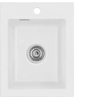 Systemceram Auflagesp&uuml;le KeraDomo MERA 39 in SATIN mit Handbet&auml;tigung