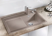 Blanco 523785, Sp&uuml;le Blanco ZENAR 45 S 860 x 510 mm felsgrau 523785 Becken rechts
