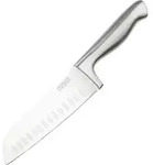 NIROSTA Santokumesser STAR, scharfes K&uuml;chenmesser, japanischem Edelstahl, handlicher