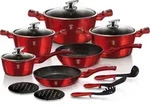 Berlinger Haus Granit Topfset Bh-1226 Rot Metallic 15 Stk. - Rot