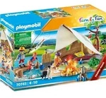 PLAYMOBIL Family Fun 70743 Familie beim Campingausflug - Bunt