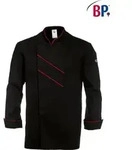 BP&reg; Kochjacke - schwarz/rot - 58 - Schwarz