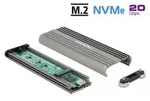DeLOCK Externes Geh&auml;use f&uuml;r M.2 NVMe PCIe SSD mit SuperSpeed USB 20 Gbps (USB 3.2
