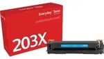 EverydayTM Cyan Tonermodul von kompatibel mit HP 203X (CF541X), Hohe Kapazit&auml;t, 2500