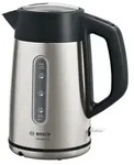 Bosch TWK4P440, 1,7 l, 2400 W, Schwarz, Edelstahl, Edelstahl, Wasserstandsanzeige,