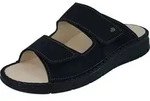 Finn Comfort Rab Herrenschuhe, bequeme Pantolette, Blau, Leder, NEU -...