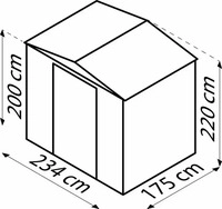 Globel Industries 40004400, Globel Industries Ger&auml;tehaus "Tower 86" silber metallic